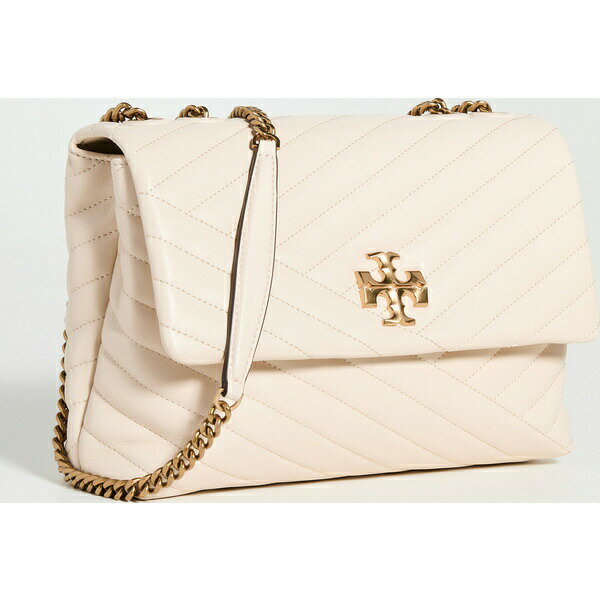 (取寄)トリーバーチ レディース キラ キルテッド シェブロン ショルダー バッグ Tory Burch Women's Kira Quilted Chevron Shoulder Bag NewCream RolledBrass