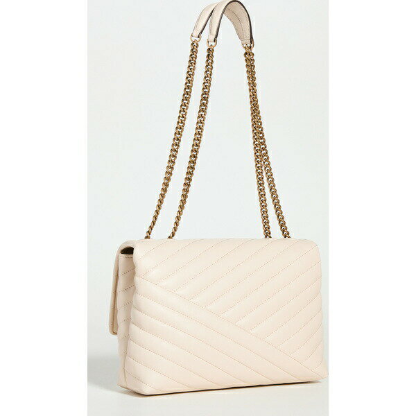 (取寄)トリーバーチ レディース キラ キルテッド シェブロン ショルダー バッグ Tory Burch Women's Kira Quilted Chevron Shoulder Bag NewCream RolledBrass