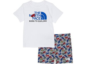 (取寄)ノースフェイス キッズ コットン サマー セット (インファント) The North Face Kids Cotton Summer Set (Infant) Meld Grey Toad Camo Print