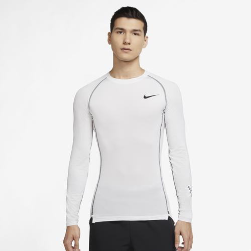(取寄)ナイキ メンズ プロ ドライフィット タイツ ロング スリーブ トップ Nike Men's Pro Dri-FIT Tight Long Sleeve Top White Black