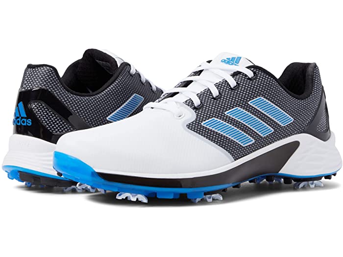 アディダス ゴルフシューズ メンズ ZG21 スパイク鋲 白 ソフトスパイク ゴルフ スポーツ ブランド ローカット ギフト adidas Golf Mens ZG21 Footwear White/Blue Rush/Core Black