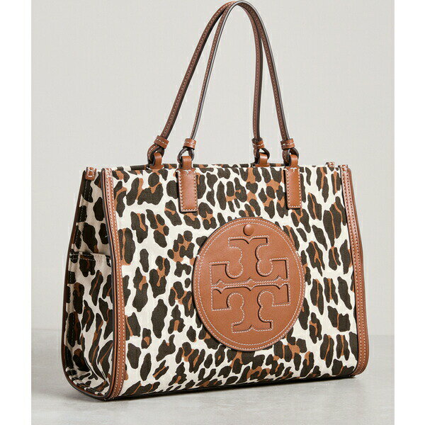 (取寄)トリーバーチ レディース エラ レオパード キャンバス スモール トート Tory Burch Women's Ella Leopard Canvas Small Tote RevaLeopard