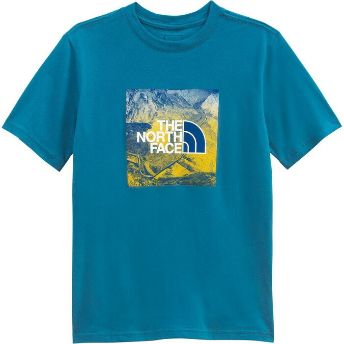 (取寄)ノースフェイス ボーイズ グラフィック ショートスリーブ Tシャツ - キッズ The North Face Boy's Graphic Short-Sleeve T-Shirt - Kids' Banff Blue/Multi-color Print