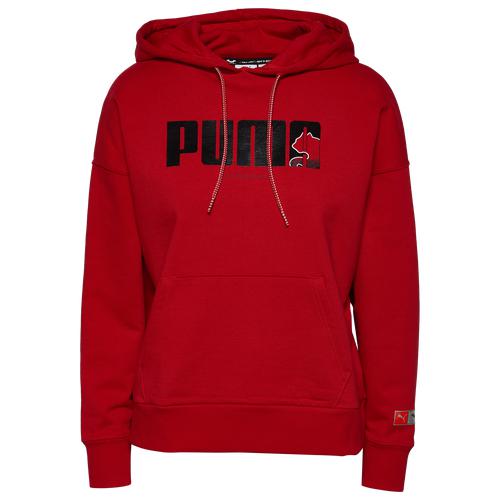 (取寄)プーマレディースプーマキャットウーマンフーディPumaWomen'sPUMACatwomanHoodieRedRed