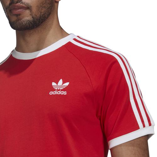 (取寄)アディダス オリジナルス メンズ 3 ストライプ Tシャツ adidas originals Men's 3 Stripe T-Shirt Red White