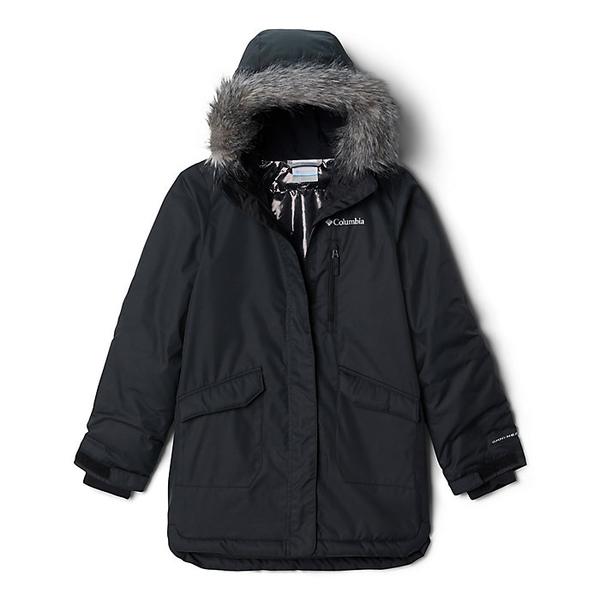 (取寄)コロンビア ガールズ サトル マウンテン ロング インサレーテッド ジャケット Columbia Girls Suttle Mountain Long Insulated Jacket Black