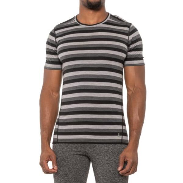 (取寄)スマートウール メンズ メリノ ベース レイヤー トップ SmartWool men SmartWool Merino 150 Base Layer Top (For Men) Iron Stripe