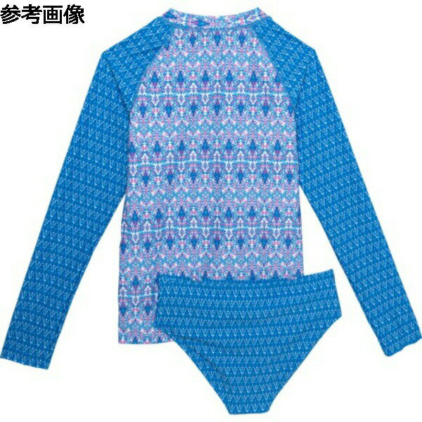 (取寄) ビック ガールズ カバナ ライフ プリンテッド ラッシュ ガード アンド ビキニ ボトム セット ビッグ Cabana Life big girls Cabana Life Printed Rash Guard and Bikini Bottoms Set (For Big Girls) Blue
