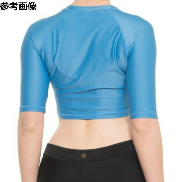 (取寄) ウィメンズ クロップ ラッシュ ガード KYODAN SWIM women KYODAN SWIM Crop Rash Guard (For Women) Blue