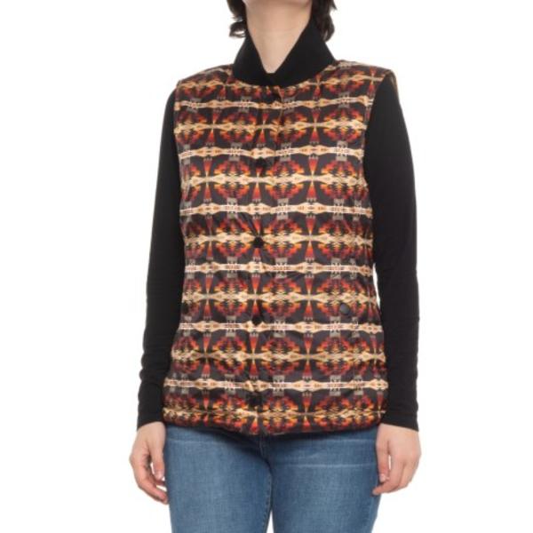 (取寄)ペンドルトン ウィメンズ ポイント リバーシブル ダウン ベスト Pendleton women Pendleton Elk Point Reversible Down Vest (For Women) Camel/Black Tucson