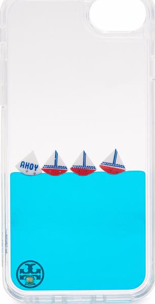 【訳あり アウトレット】トリーバーチ iPhone7 ケース セイルボート リキッド アイフォン 7 ケース iPhoneケース Tory Burch Sailboat Liquid iPhone 7 Case