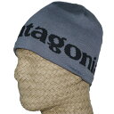 パタゴニア ラインド ビーニー Patagonia Lined Beanie Logo Belway/Forge Grey グレー あす楽対応