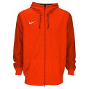 (取寄)Nike ナイキ メンズ パーカー チーム サイドライン フルジップ トラベル フーディ Nike Men's Team Sideline Full-Zip Travel Hoodie Team Orange White