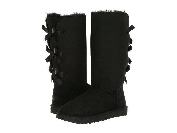 取寄 アグ ムートンブーツ レディース ベイリー Ii ボウ トール 2 Ugg 取寄 アグ ベイリー Women Bailey Bow Tall Ii Black スウィートラグ 正規品 靴 シューズ ブーツ ショートブーツ 革 レザー レディース 大きいサイズ ビッグサイズ