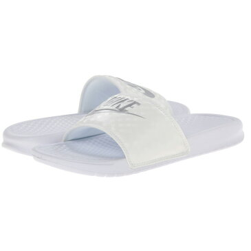 NIKE ナイキ サンダル ベナッシ スライド Nike Benassi JDI Slide White Metallic Silver