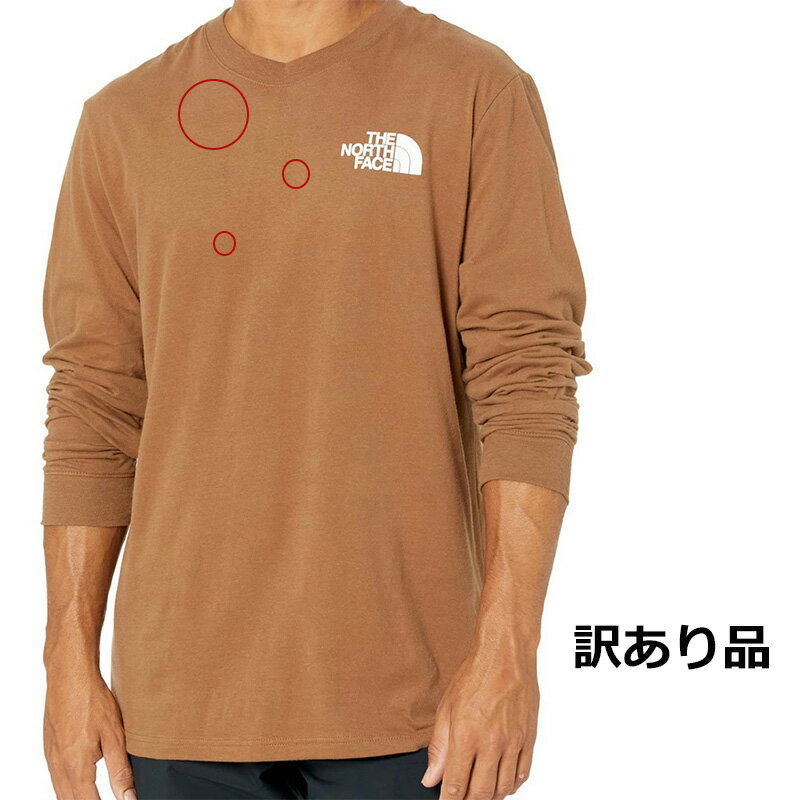 【訳あり アウトレット】ノースフェイス メンズ 長袖Tシャツ ロンT Tシャツ 茶 黒 ブラウン 男性 男性用 アウトドア スポーツ キャンプ 登山 ランニング バックプリント ロゴ おしゃれ ブランド 大きいサイズ The North Face Men's Red Box NSE T-Shirt PineconeBrown