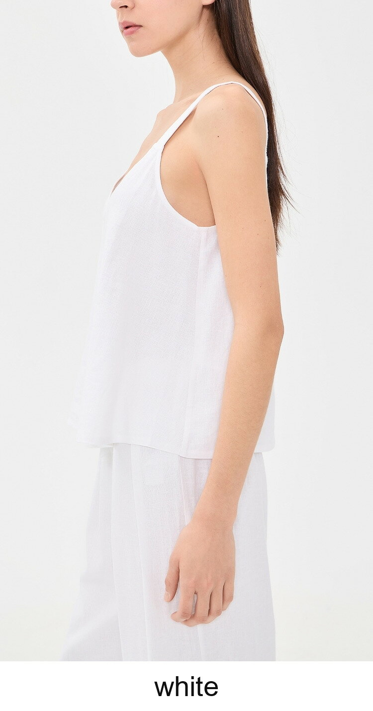 (取寄) エバージェイ リネン ブレンド V ネック カミ Eberjey Linen Blend V Neck ...