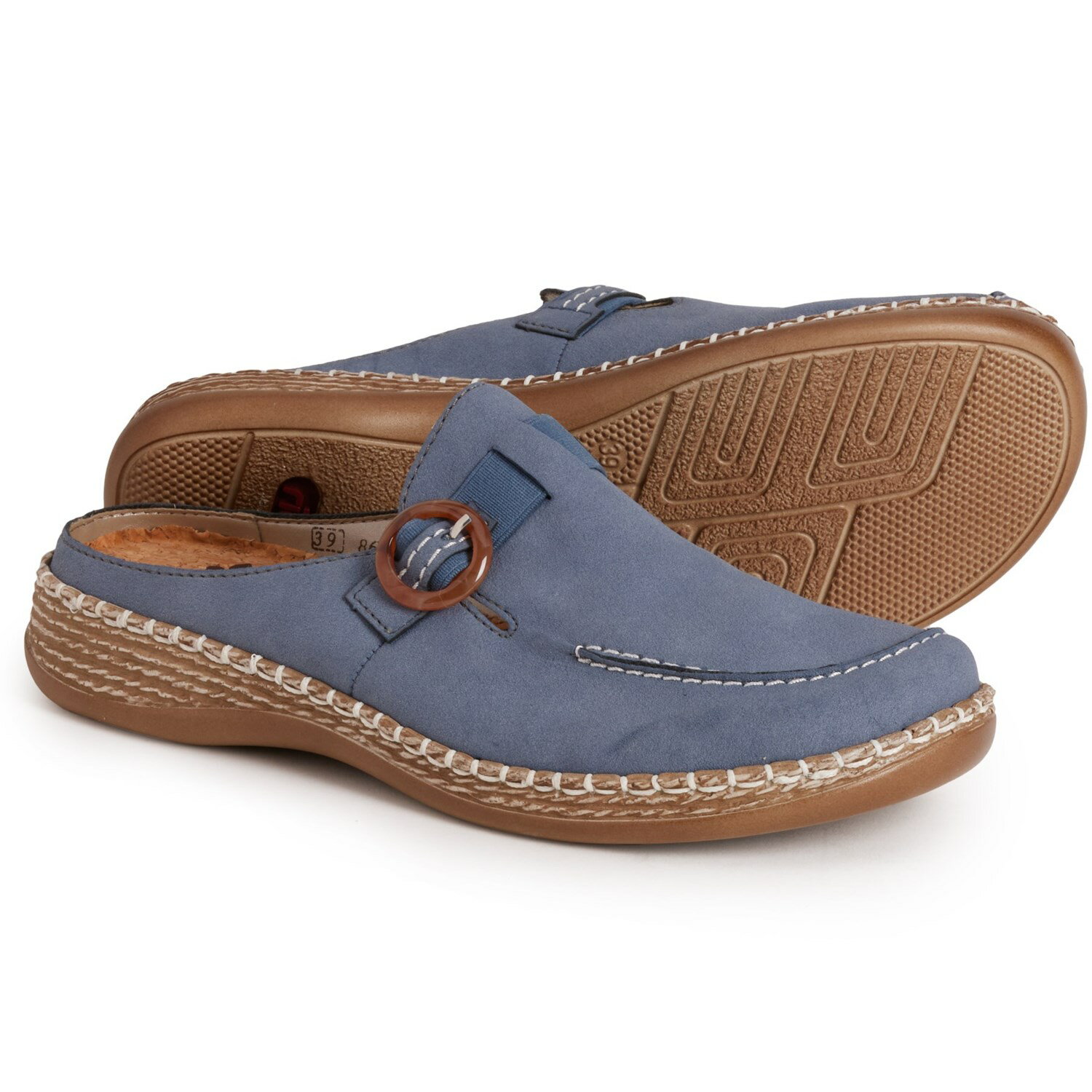 (取寄) リーカー レディース デイジー 94 スリップ-オン ミュールズ Rieker women Daisy 94 Slip-On Mules (For Women) Blue