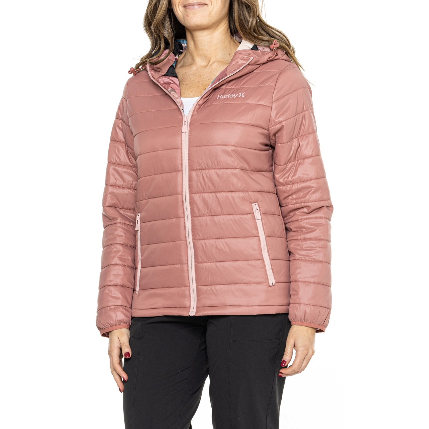 (取寄) ハーレー パッカブル フーデット ジャケット - インサレーテッド Hurley Buckwheat Packable Hooded Jacket - Insulated Rosewood