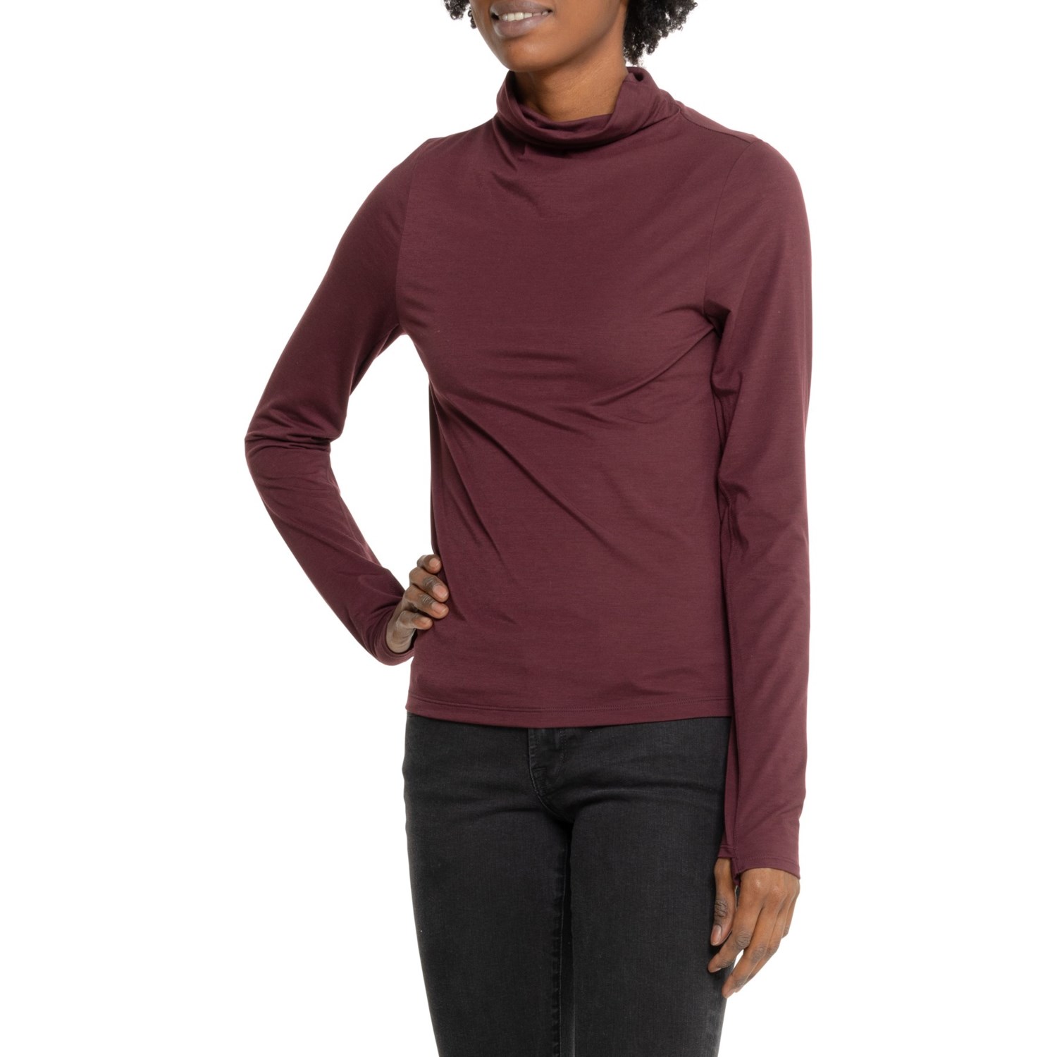 (取寄) ロレ ハイ-パフォーマンス タートルネック - ロング スリーブ Lole High-Performance Turtleneck - Long Sleeve Plum