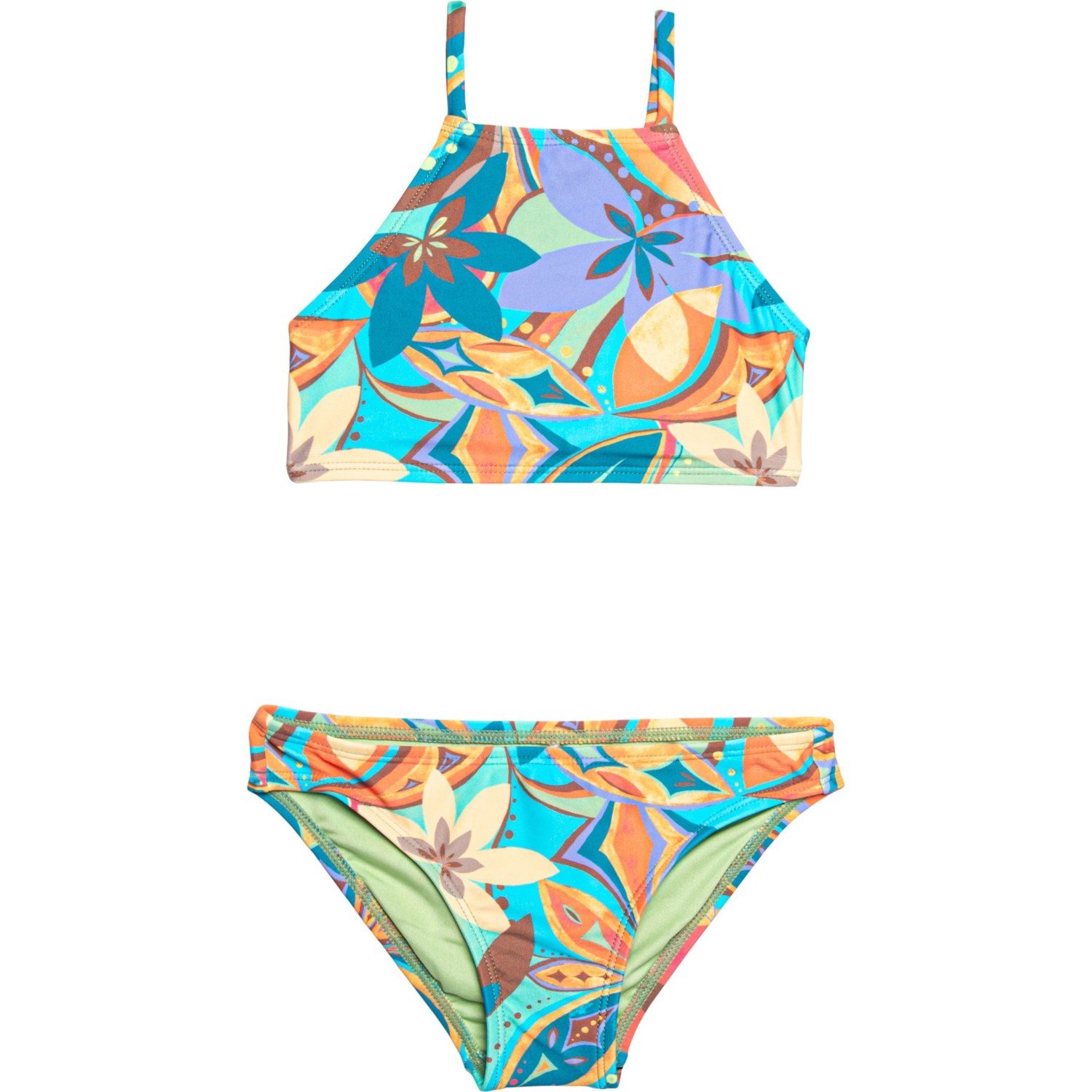 (取寄) オニール ガールズ ニーナ アブストラクト マルチ-ストラップ ビキニ セット O'Neill Girls Nina Abstract Multi-Strap Bikini Set Multi
