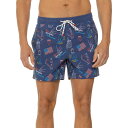 (取寄) スター スパングルド ハンマー スイム トランクス PARTY PANTS Star Spangled Hammered Swim Trunks Navy Blue(4)