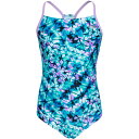 (取寄) スピード ガールズ デュオ バック ワンピース スイムスーツ - Upf 50+ Speedo Girls Duo Back One-Piece Sw...