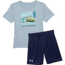 (取寄) アンダーアーマー リトル ボーイズ シーク アンド エクスプロア Tシャツ アンド ショーツ セット - ショート スリーブ Under Armour...
