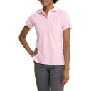 (取寄) ピーター ミラー ストライプド カラー スポーツ ポロ シャツ - ショート スリーブ Peter Millar Striped Collar Sport Polo Shirt - Short Sleeve Palmer Pink/White(4)