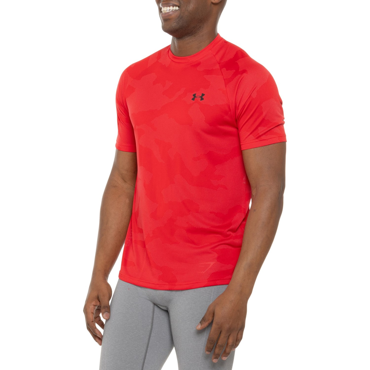 (取寄) アンダーアーマー ヴェロシティ ジャカード T-シャツ - ショート スリーブ Under Armour Velocity Jacquard T-Shirt - Short Sleeve Red