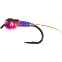 (取寄) モンタナフライカンパニー ルーセント タグ パーディゴン ニンフ フライ - ダズン Montana Fly Company Lucent Tag Perdigon Nymph Fly - Dozen Purple/Fluorscent Pink(4)