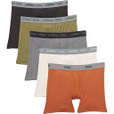 (取寄) スポーツ-パフォーマンス メッシュ ボクサー ブリーフ - 5-パック, 6インチ UNIPRO TREK Sport-Performance Mesh Boxer Briefs - 5-Pack, 6” Chateau Gray/Spice/ Dark Olive/ Charcoal/Black