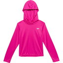 (取寄) スピード ビッグ ガールズ フーデット ラッシュ ガード - Upf 50以上, ロング スリーブ Speedo Big Girls Hooded Rash Guard - UPF 50+, Long Sleeve Purple(4)
