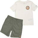 (取寄) ハーレー リトル ボーイズ ロゴ T-シャツ アンド ウーブン ショーツ セット - ショート スリーブ Hurley Little Boys Log...