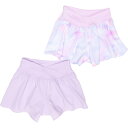 (取寄) ヨガリシャス ビッグ ガールズ ライトストーム コルビー ハイブリット ショーツ - 2-パック Yogalicious Big Girls Lightstreme Colby Hybrid Shorts - 2-Pack Smudge Tie Dye Open Air/Pink/Pastel Lilac