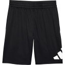 (取寄) アディダス ビッグ ボーイズ 3バー グラフィック メッシュ サッカー ショーツ adidas Big Boys 3-Bar Graphic Mesh Soccer Shorts Black(4)