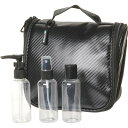 (取寄) Gフォース ハンギング トイレタリー バッグ セット - 4-ピース, カーボン GFORCE Hanging Toiletry Bag Set - ...