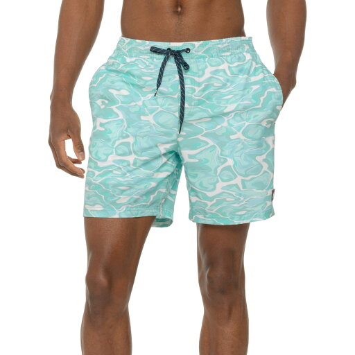 (取寄) クイックシルバー ダスティン ウォーター プリント ボレー スイム ショーツ Quiksilver Dustin Water Print Volley Swim Shorts Island Waters