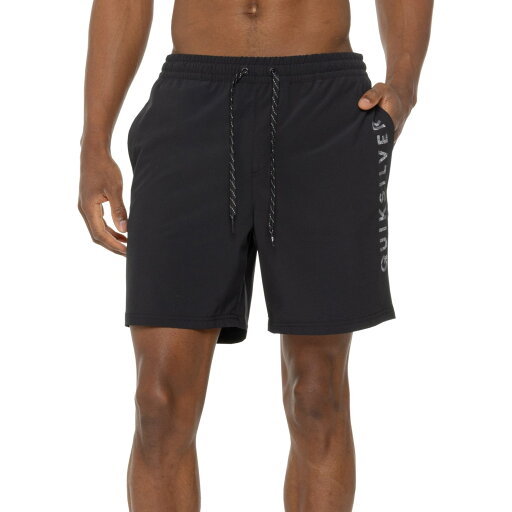 (取寄) クイックシルバー ソリッド フィルド ロゴ スイム ショーツ Quiksilver Solid Filled Logo Swim Shorts Black (取寄) クイックシルバー ソリッド フィルド ロゴ スイム ショーツ Quiksilver Solid Filled Logo Swim Shorts Black
