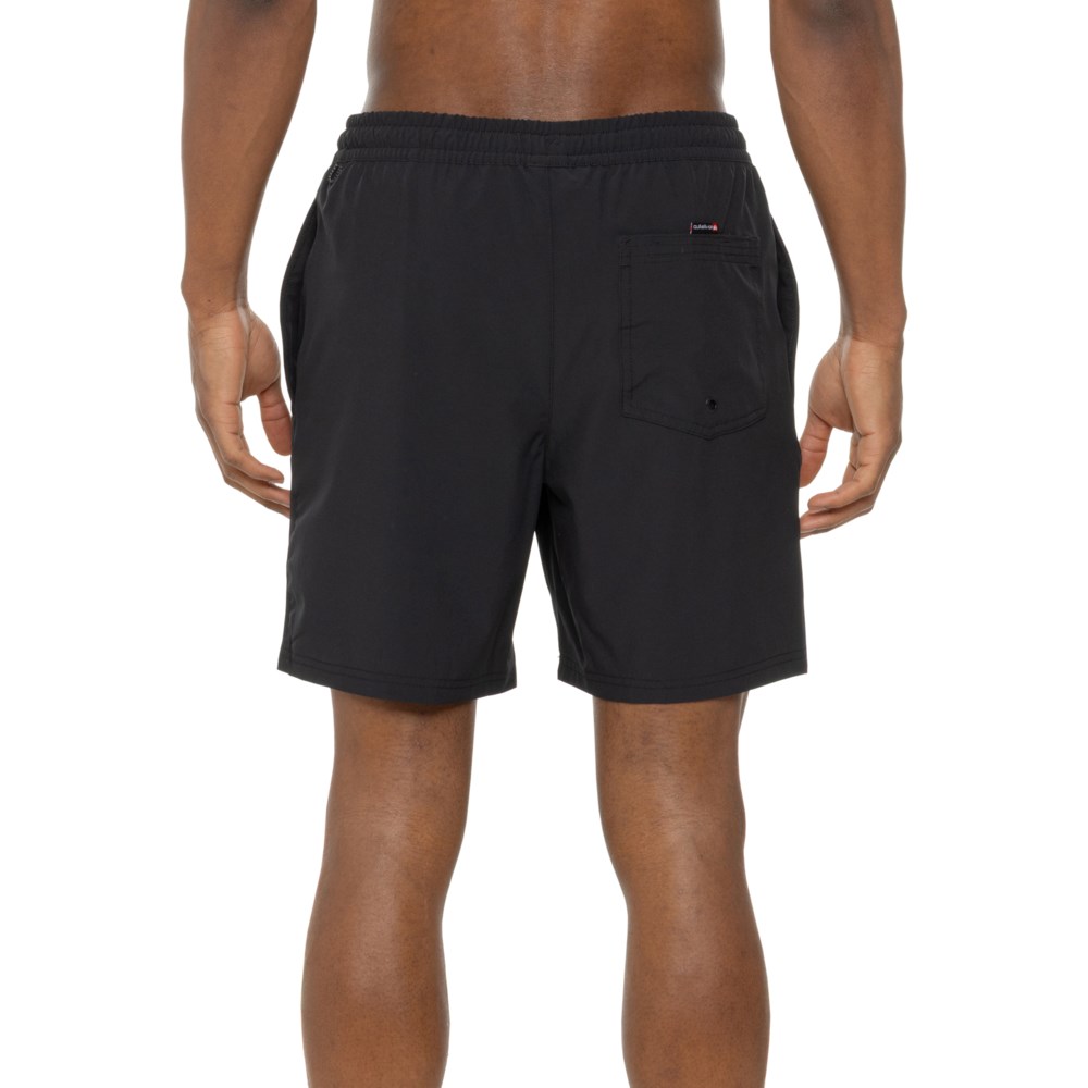 (取寄) クイックシルバー ソリッド フィルド ロゴ スイム ショーツ Quiksilver Solid Filled Logo Swim Shorts Black
