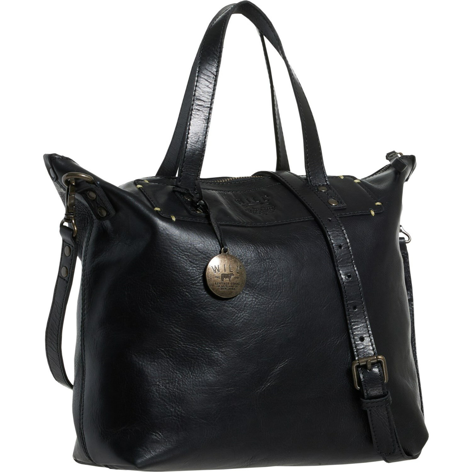 () ץ å Will Leather Goods Simple Satchel Black