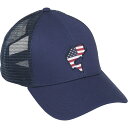 (取寄) シムス USA キャッチ トラッカー ハット Simms USA Catch Trucker Hat Admiral Blue(4)
