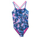 (取寄) アンダーアーマー ビッグ ガールズ マルチ ダイ ワンピース スイムスーツ - Upf 50+ Under Armour Big Girls Multi Dye One-Piece Swimsuit - UPF 50+ Photon Blue