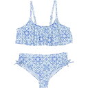 (取寄) ロキシー ビッグ ガールズ フレスコ スタイル ビキニ セット - Upf 50+ Roxy Big Girls Fresco Style Bikini Set - UPF 50+ Blue Bonnet
