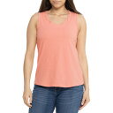 (取寄) ノースリバー スラブ ジャージ ツイステッド スクープ ネック タンク トップ North River Slub Jersey Twisted Scoop Neck Tank Top Coral Haze