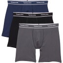 (取寄) トミー ジョン ストレッチ ボクサー ブリーフ - 3-パック Tommy John Stretch Boxer Briefs - 3-Pack Black/Turbulence/Dress Blues