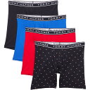 (取寄) トミーヒルフィガー コットン ストレッチ ボクサー ブリーフ - 4-パック Tommy Hilfiger Cotton Stretch Boxer Briefs - 4-Pack Midnight Blue