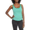 (取寄) C&Cカリフォルニア シェルフ ブラ ストライプ スクープ ネック タンク トップ C&C California Shelf Bra Stripe Scoop Neck Tank Top Simply Green/Bright White Stripe