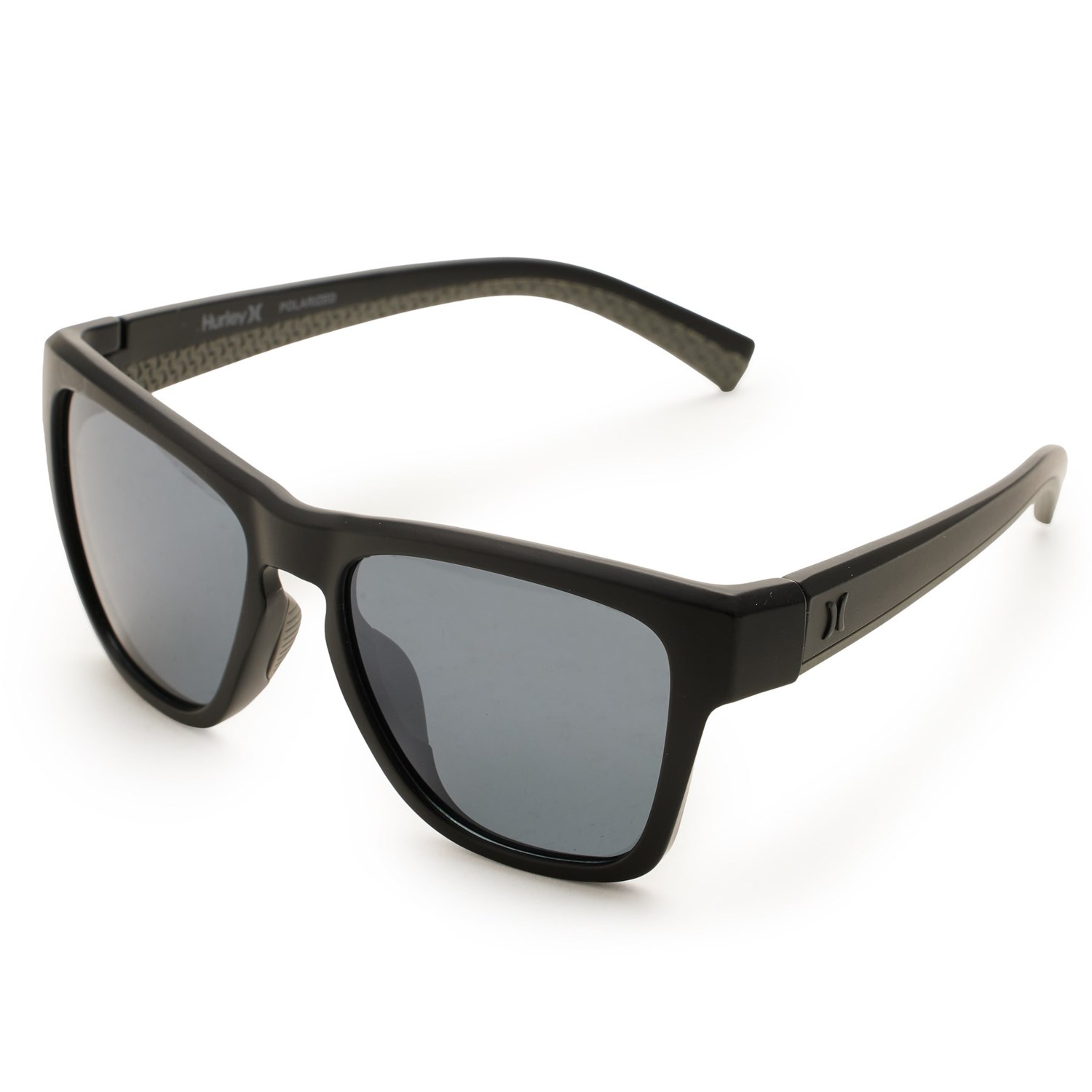 (取寄) ハーレー モッド キーホール スクエア サングラス - ポーラライズド Hurley Mod Keyhole Square Sunglasses - Polarized Matte Black