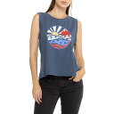 (取寄) C&Cカリフォルニア リブ サンウォッシュド クルー ネック タンク トップ C&C California Liv Sunwashed Crew Neck Tank Top Vintage Indigo Americana Sunset